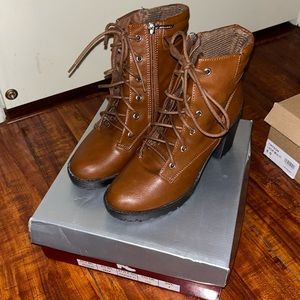 Brown booties